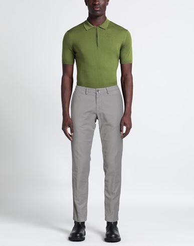 Man Pants Light grey Size 44 Cotton, Elastane