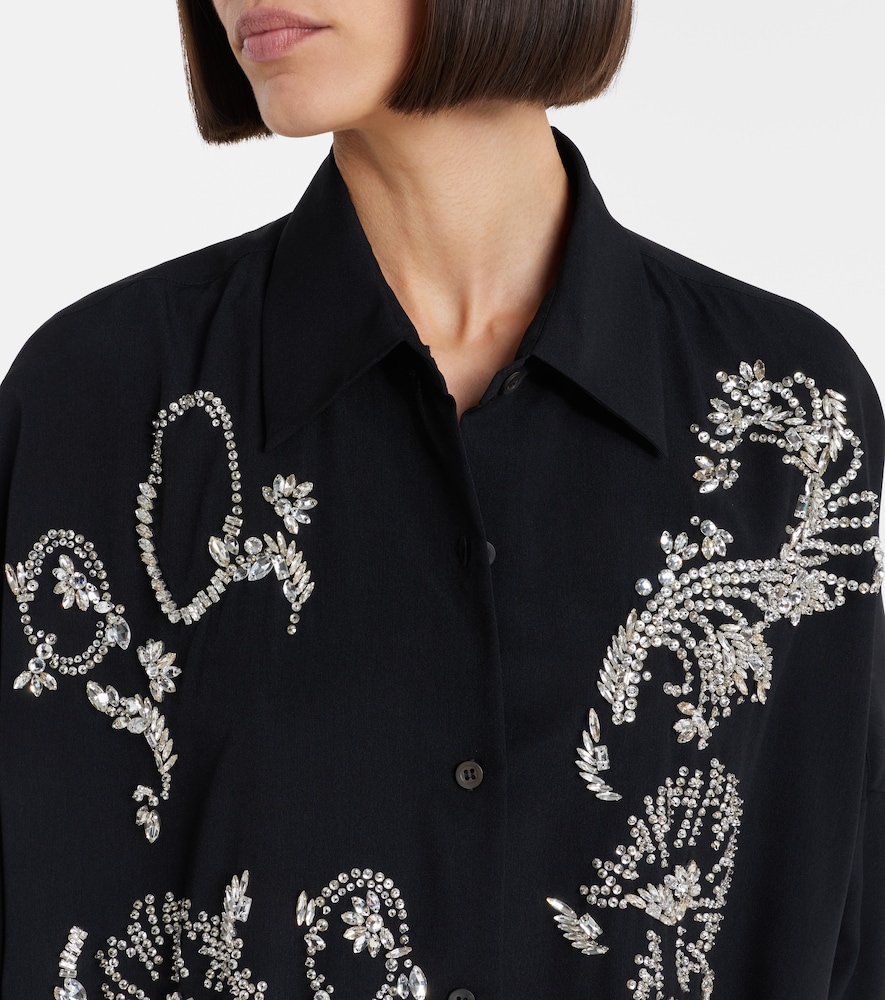 Oversized embellished shirt