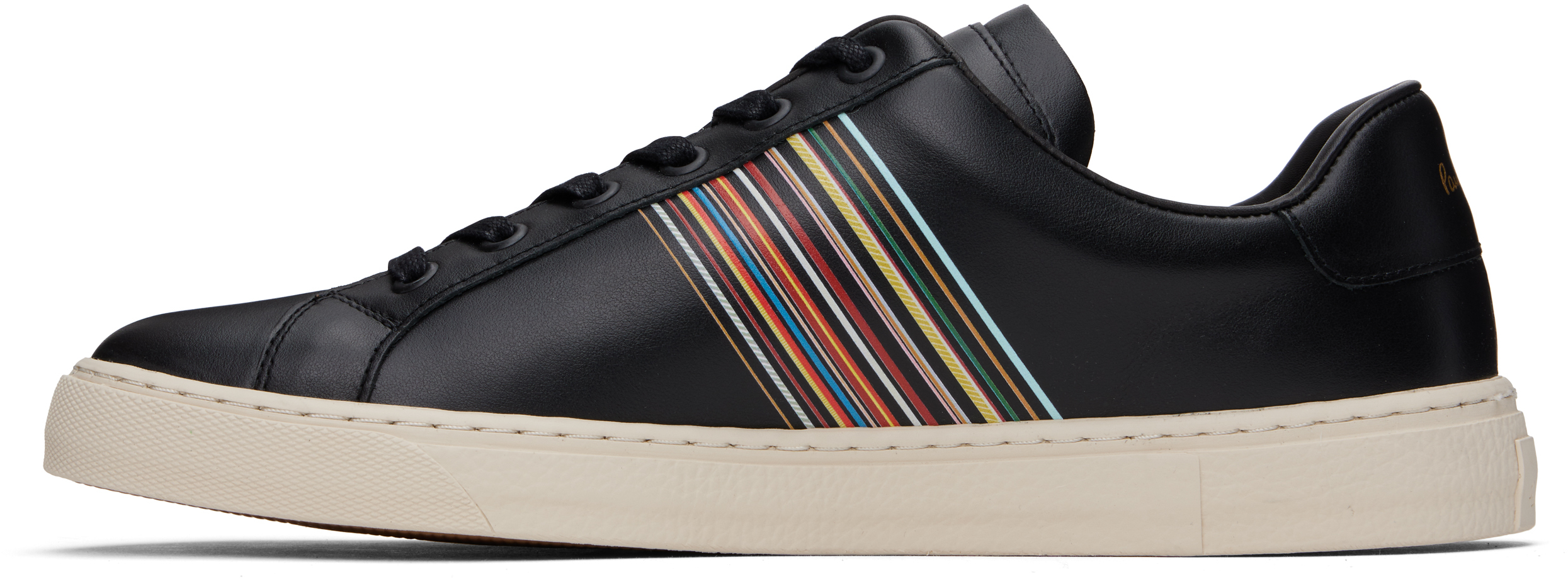 Paul Smith Black Leather Hansen Sneakers
