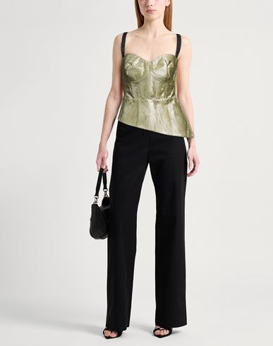 Woman Top Sage green Size 10 Silk