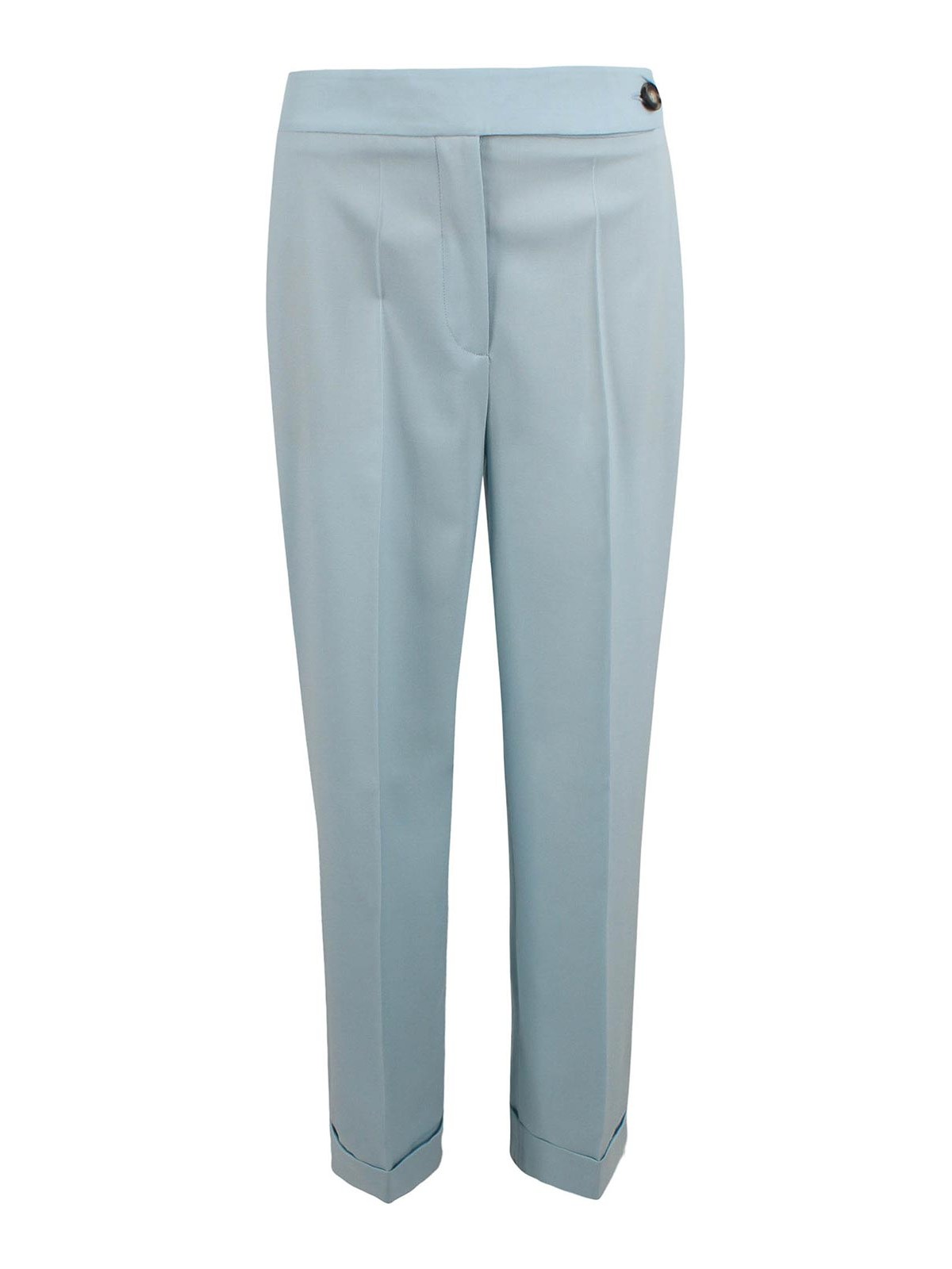 Mid-rise wool trousers