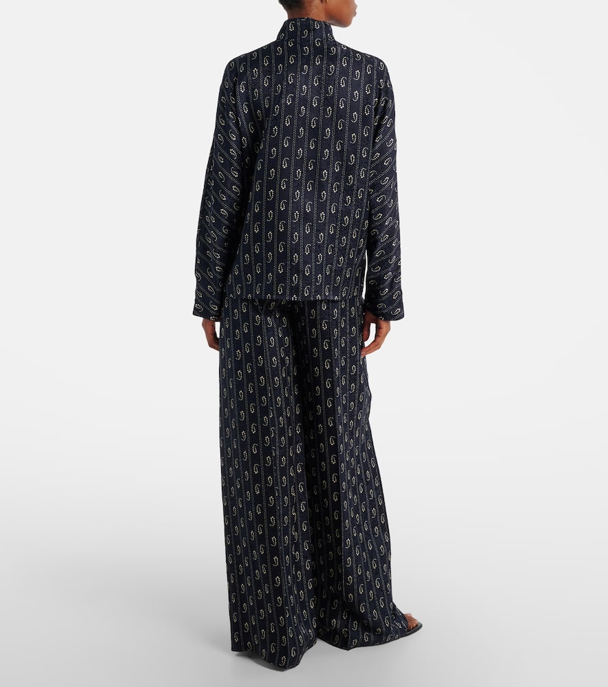 Paisley jacquard shirt