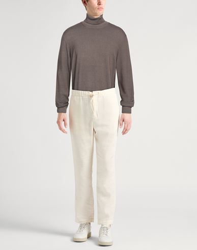 Lardini Man Turtleneck Khaki Size 46 Wool