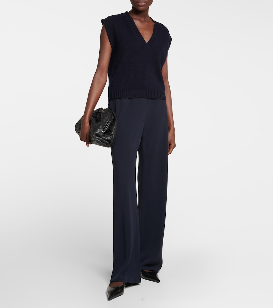 Vince High-rise crêpe pants