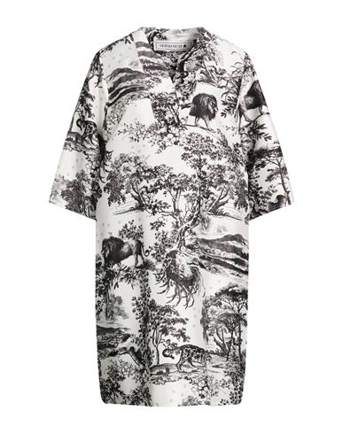 Woman Mini dress White Size 10 Polyester