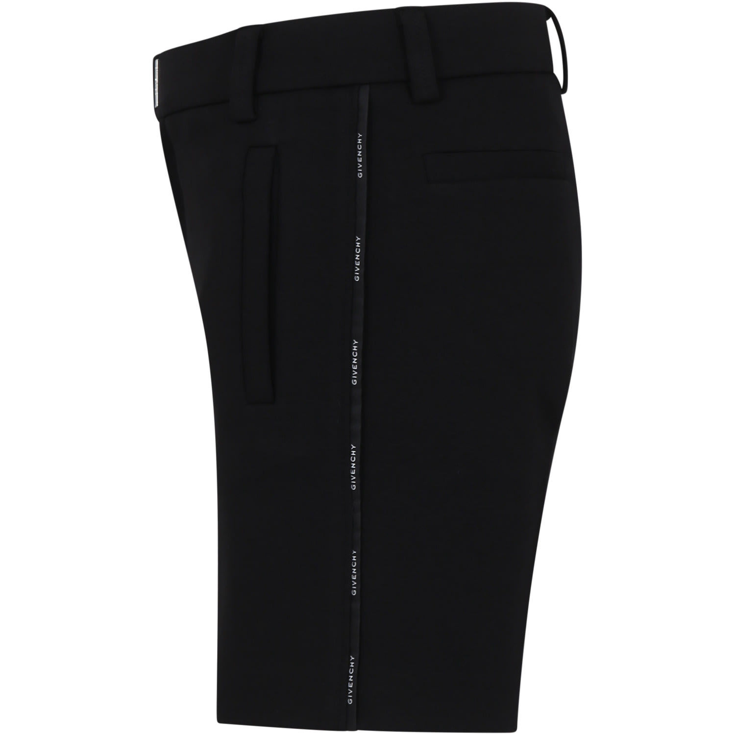 Black Shorts For Boy With Logo