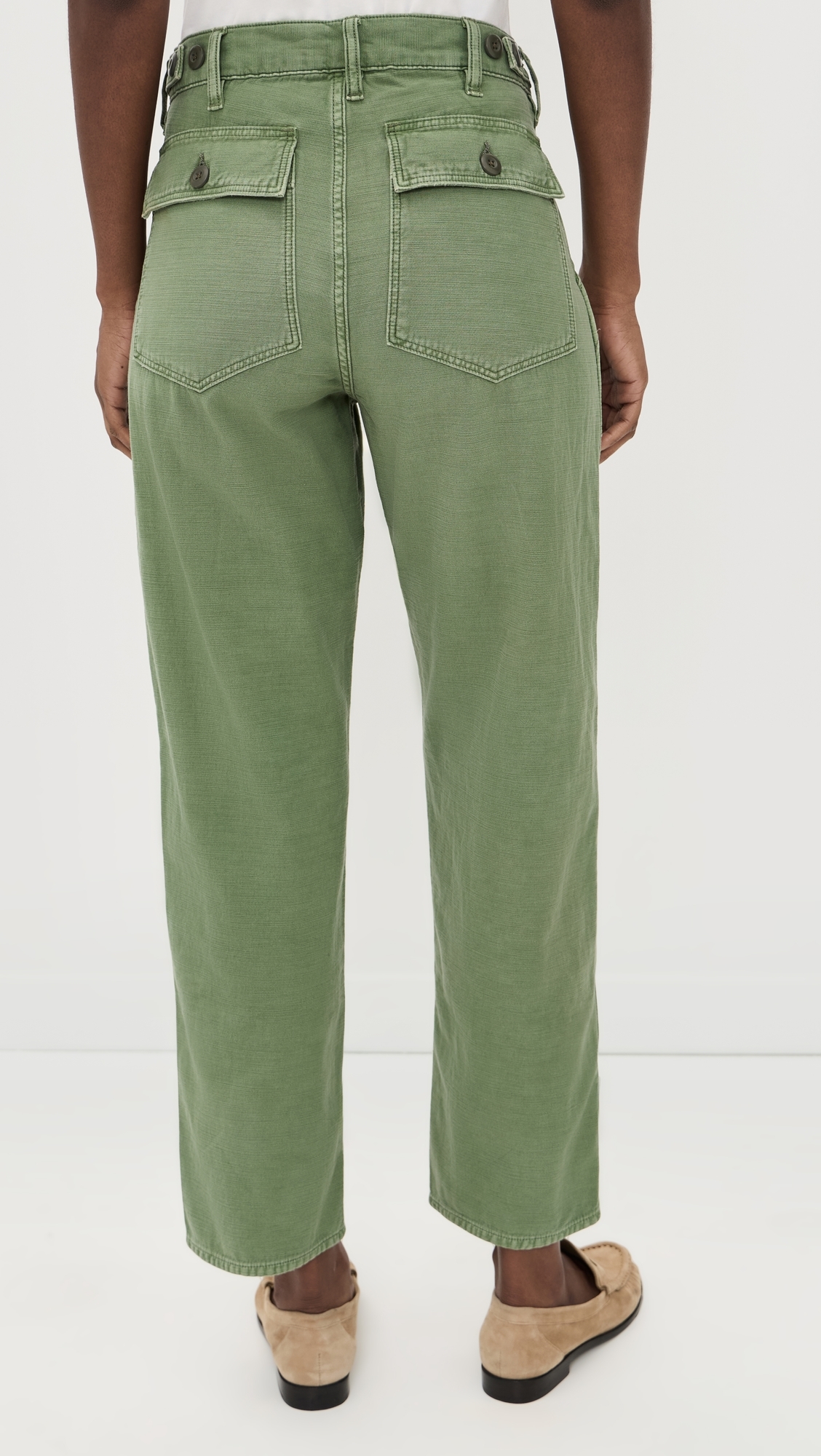 Cotton Ricky Pants Olive
