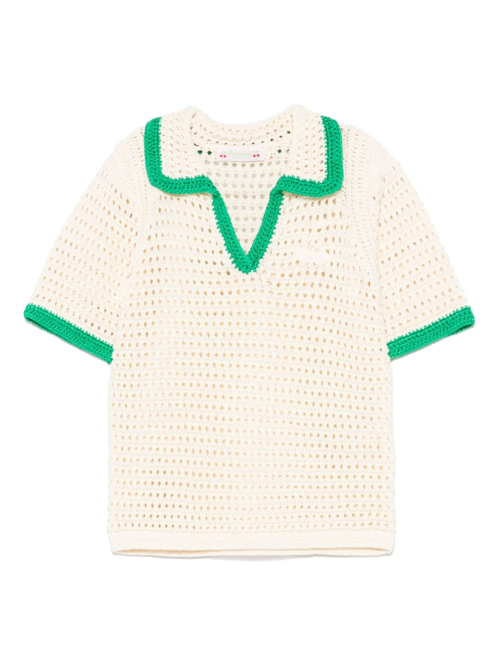 Elanita crochet T-shirt - Neutrals
