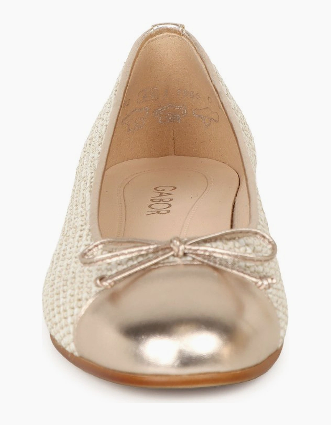 Gabor Women's Dulford Womens Ballet Pumps - Gold