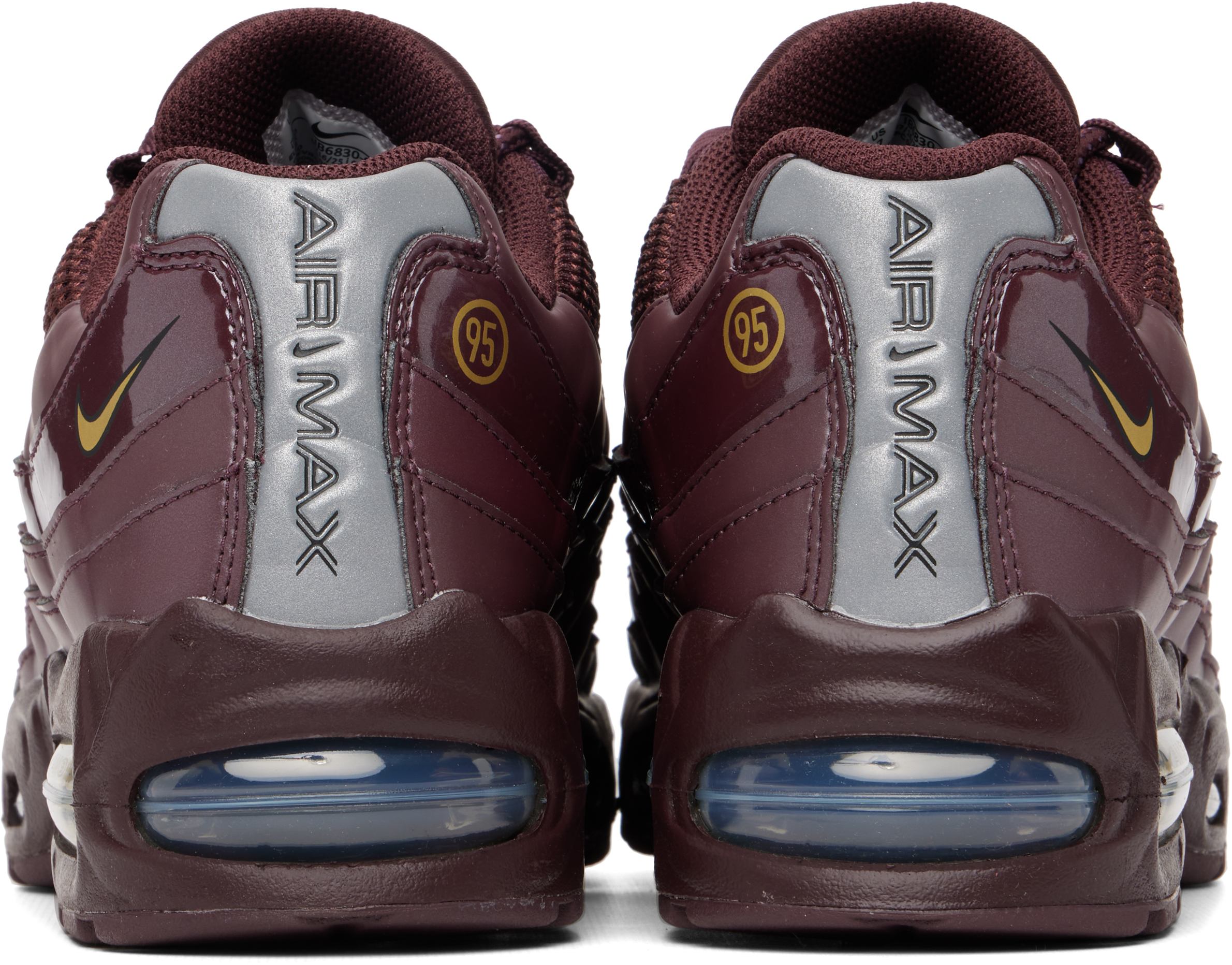 Burgundy Air Max 95 Big Bubble Sneakers