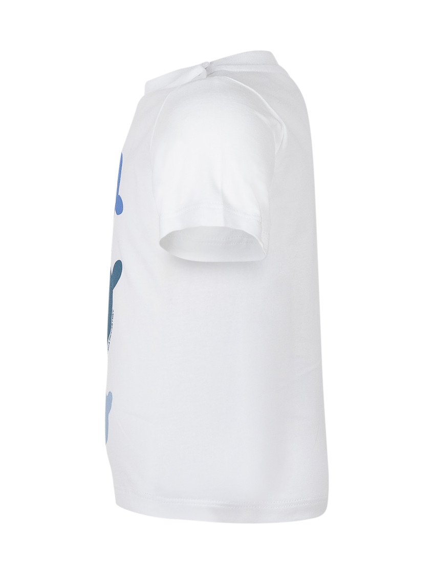 T-SHIRT-TOP White Cotton Short Sleeves T-shirt