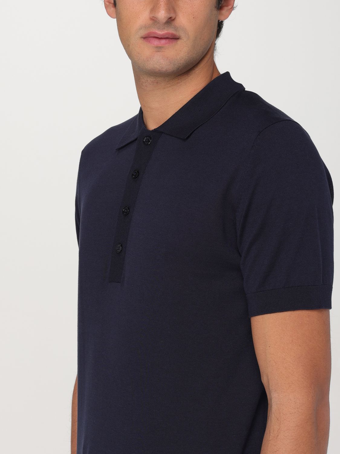 Polo Shirt Men color Blue