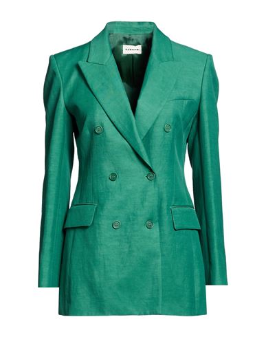 P. a.r. o.s. h. Woman Blazer Green Size XS Viscose, Linen