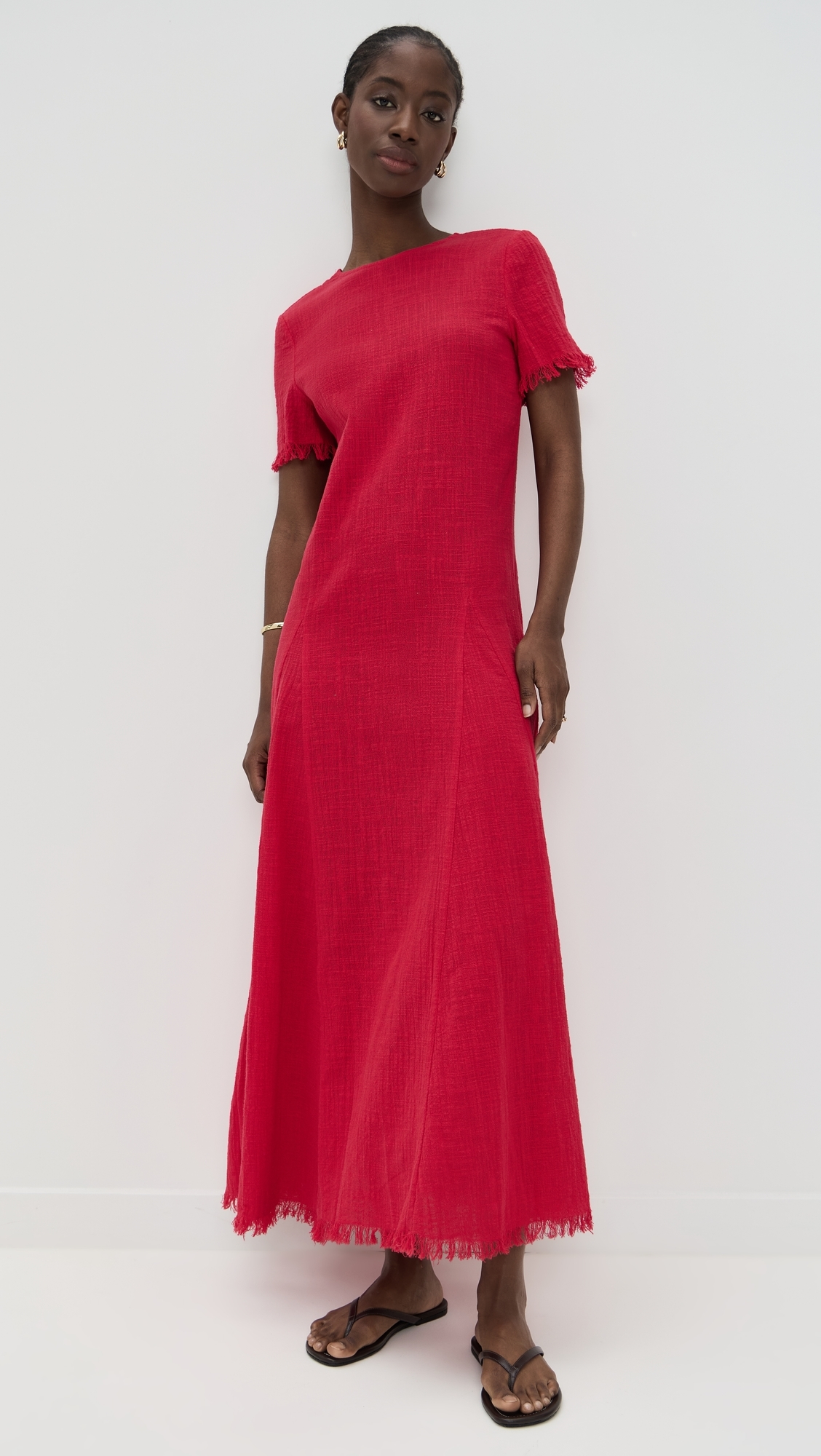 STAUD Le Havre Dress Cherry L