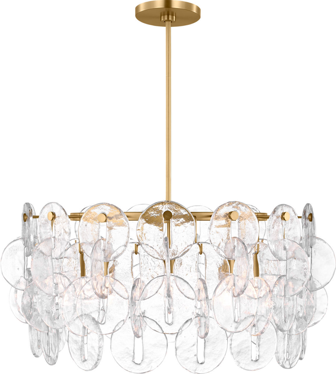 Burnished Brass Chandelier from the Candace Collection