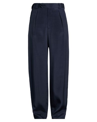 Man Pants Midnight blue Size 38 Cupro, Silk