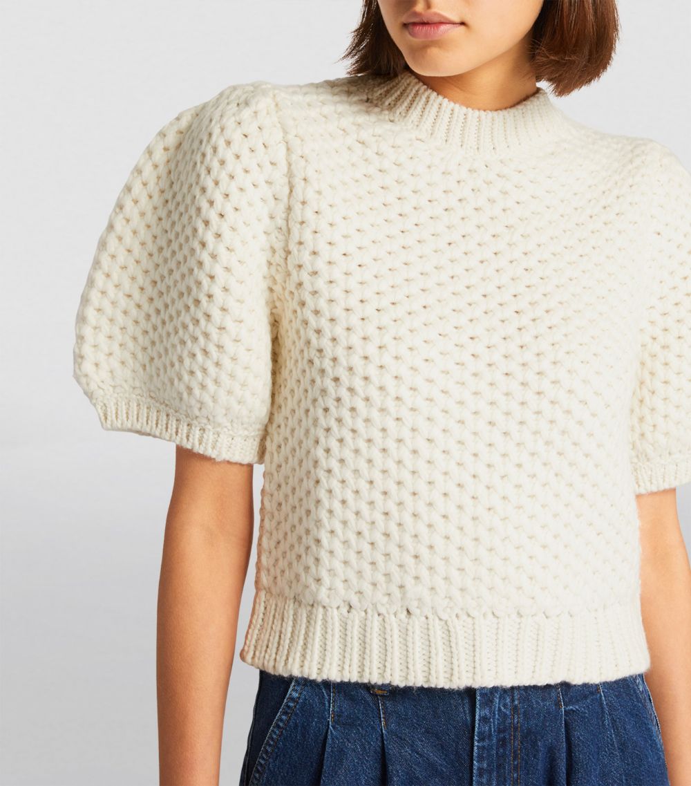 Puff-Sleeve Brittany Sweater