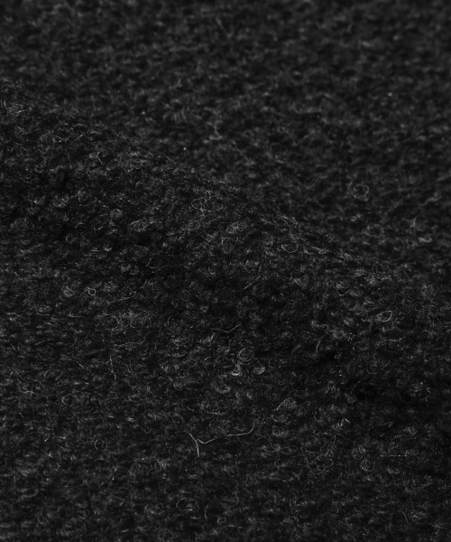 Wool Elbow Patch Two Pocket Button Jacket_Black