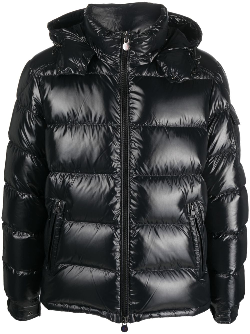 Maya zip-up padded hooded jacket - Black