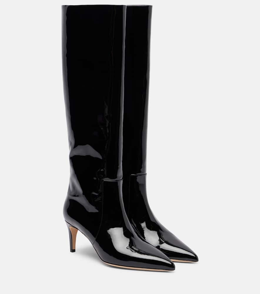 60 patent leather knee-high boots