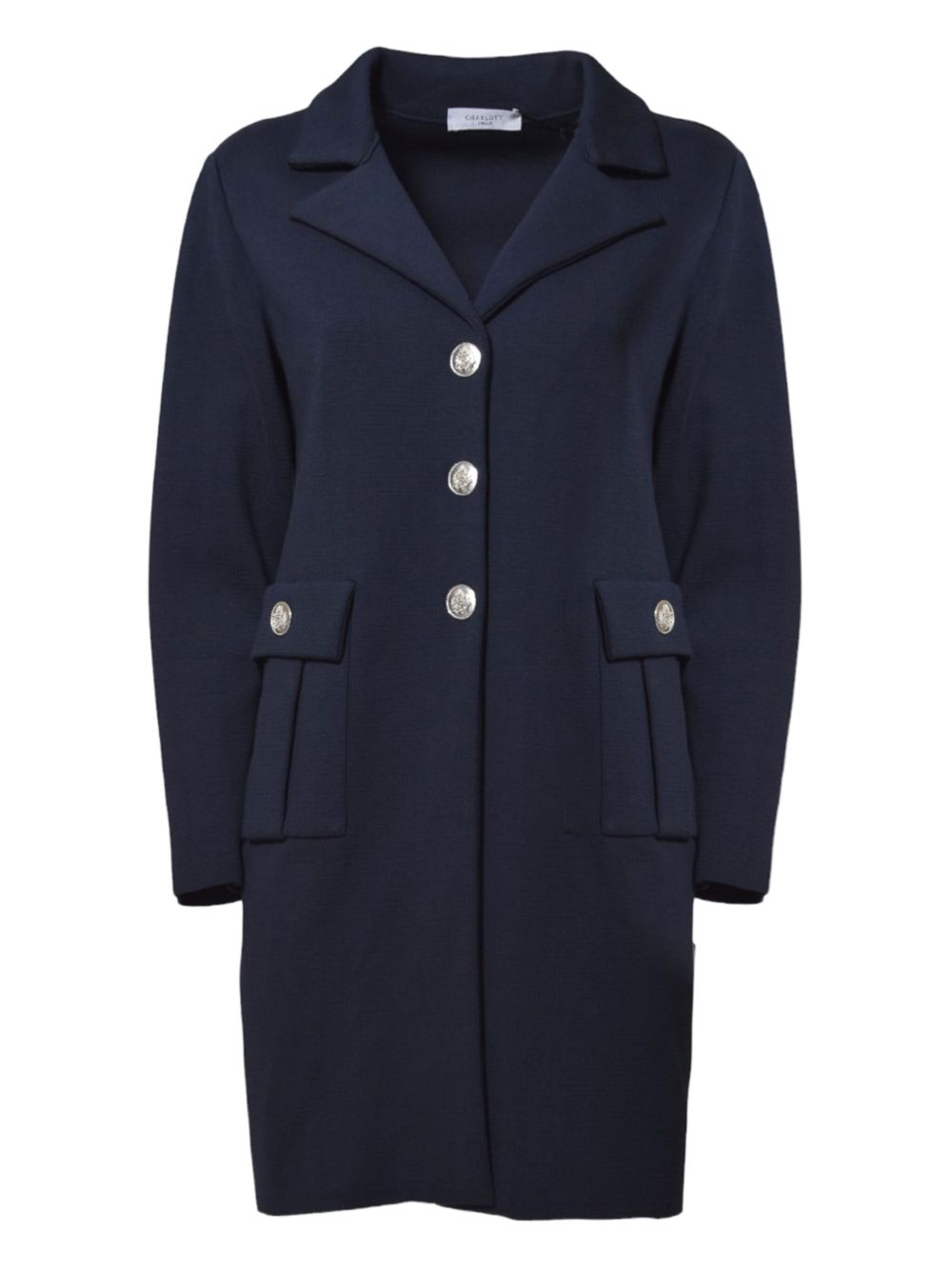 Double-breasted coat - Blue