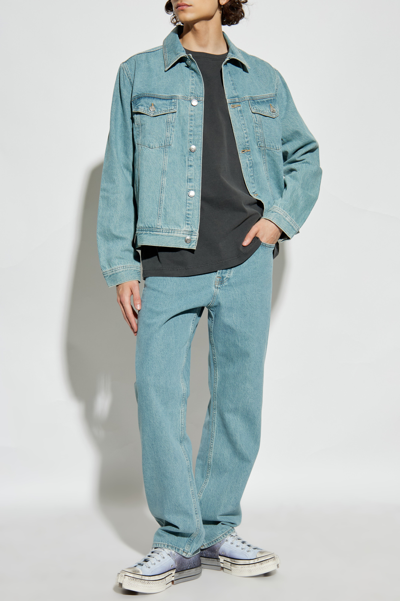 Samsøe Samsøe "Samisck" Denim Jacket, Men's, Blue