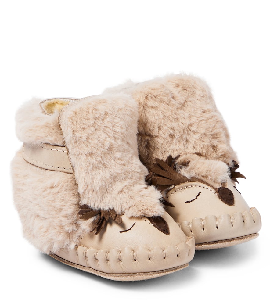 Donsje Baby Kapi Owl leather booties