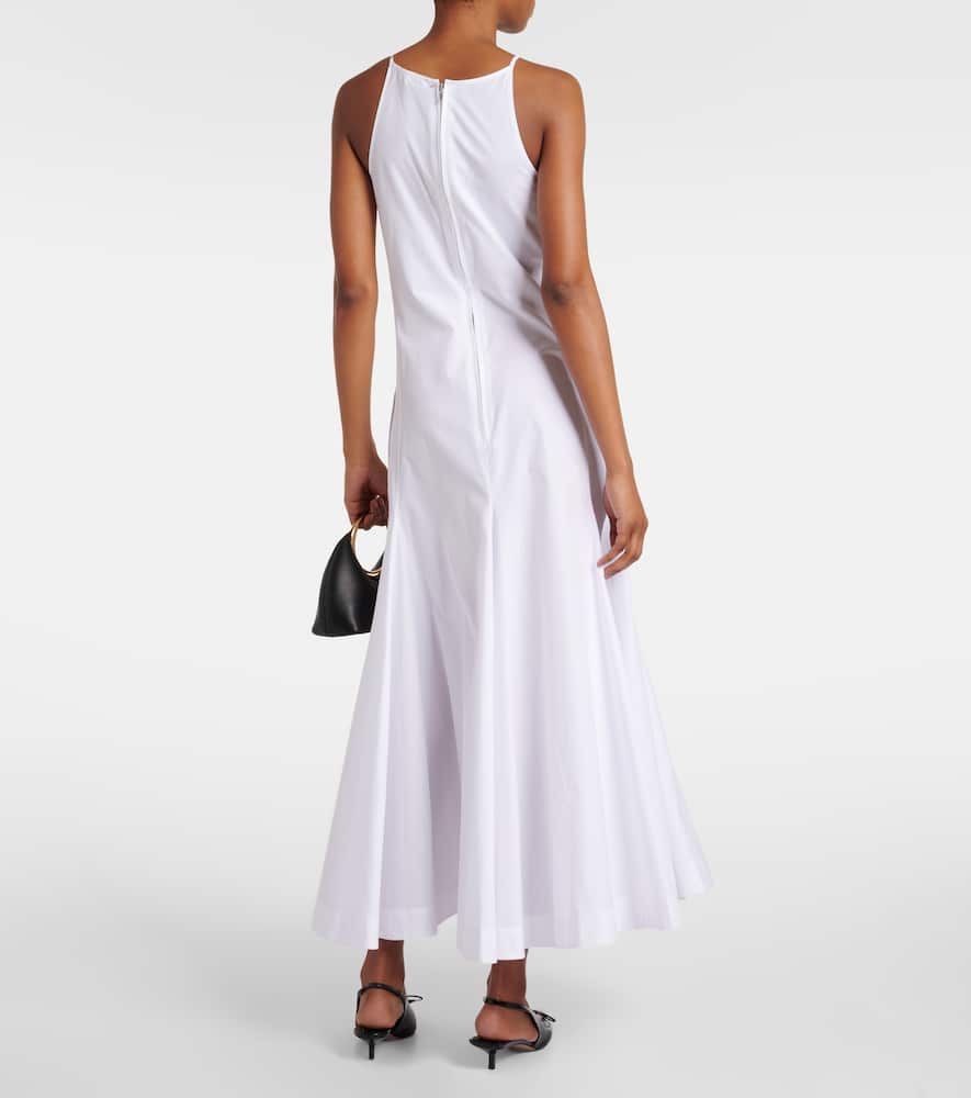 Cactus cotton poplin midi dress