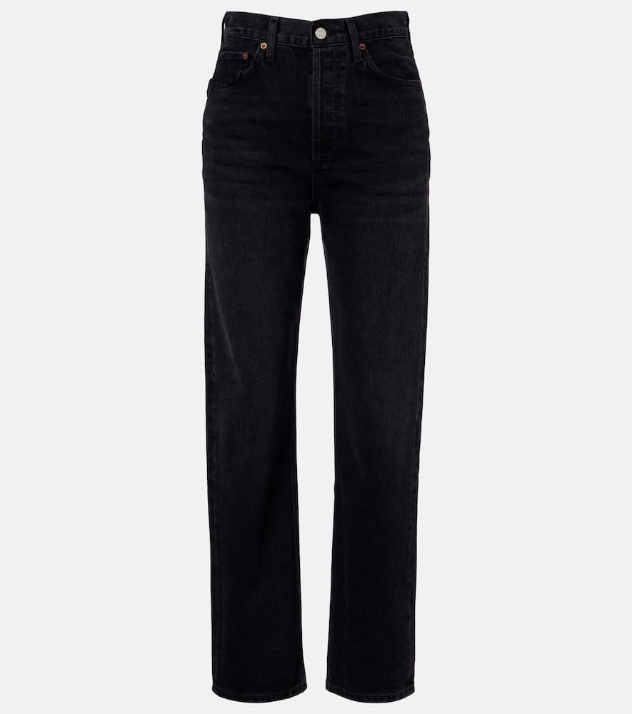 90's high-rise straight jeans