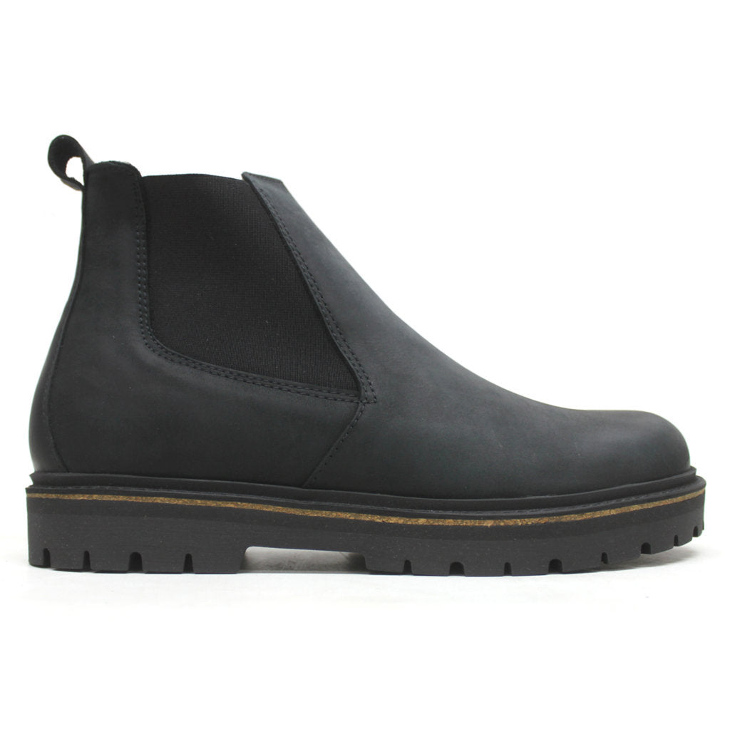 Stalon Nubuck Leather Black