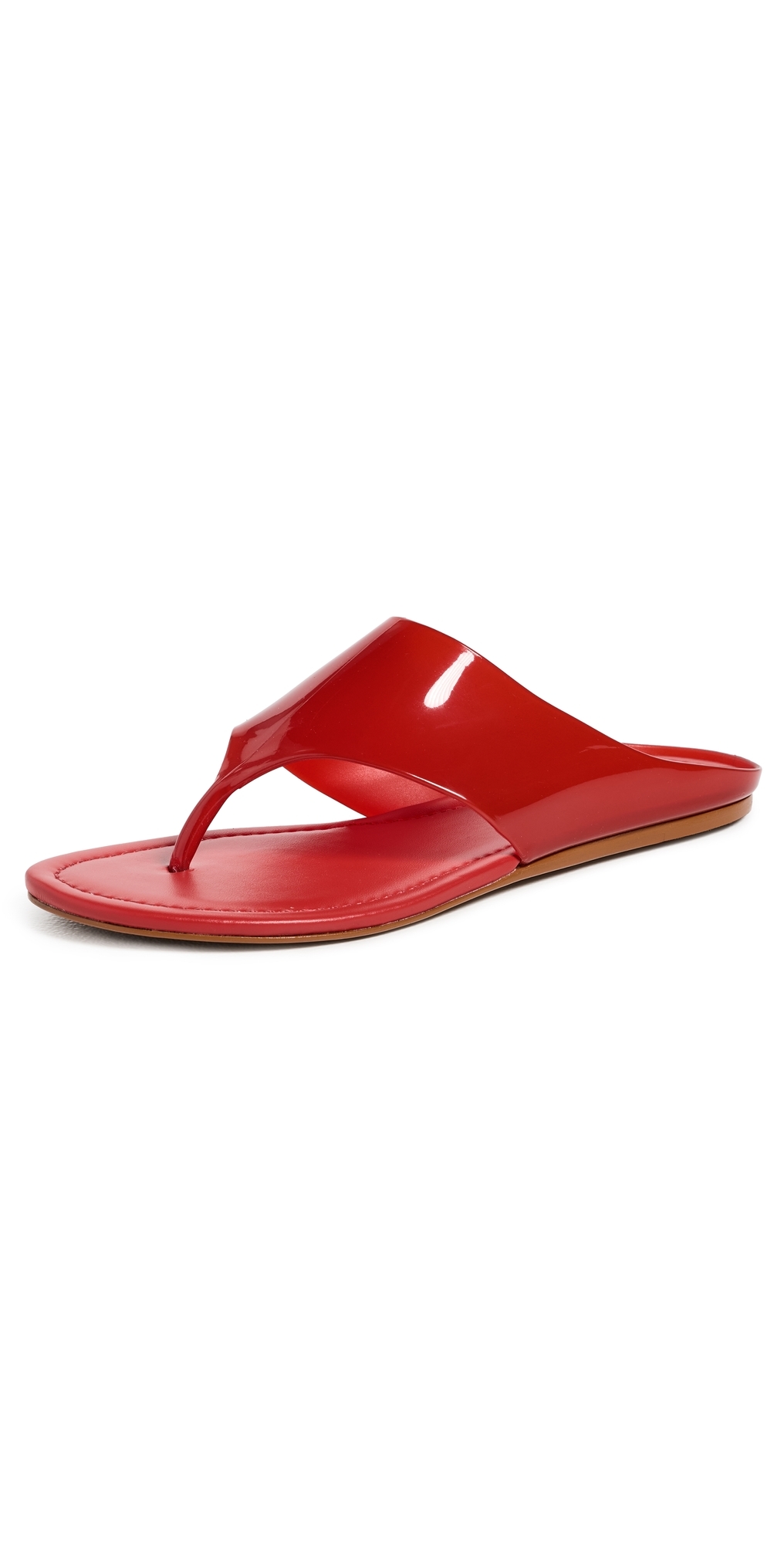 Jelly Thong Flat Sandals Scarlet