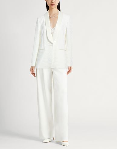 Woman Blazer Ivory Size 6 Cotton, Polyester