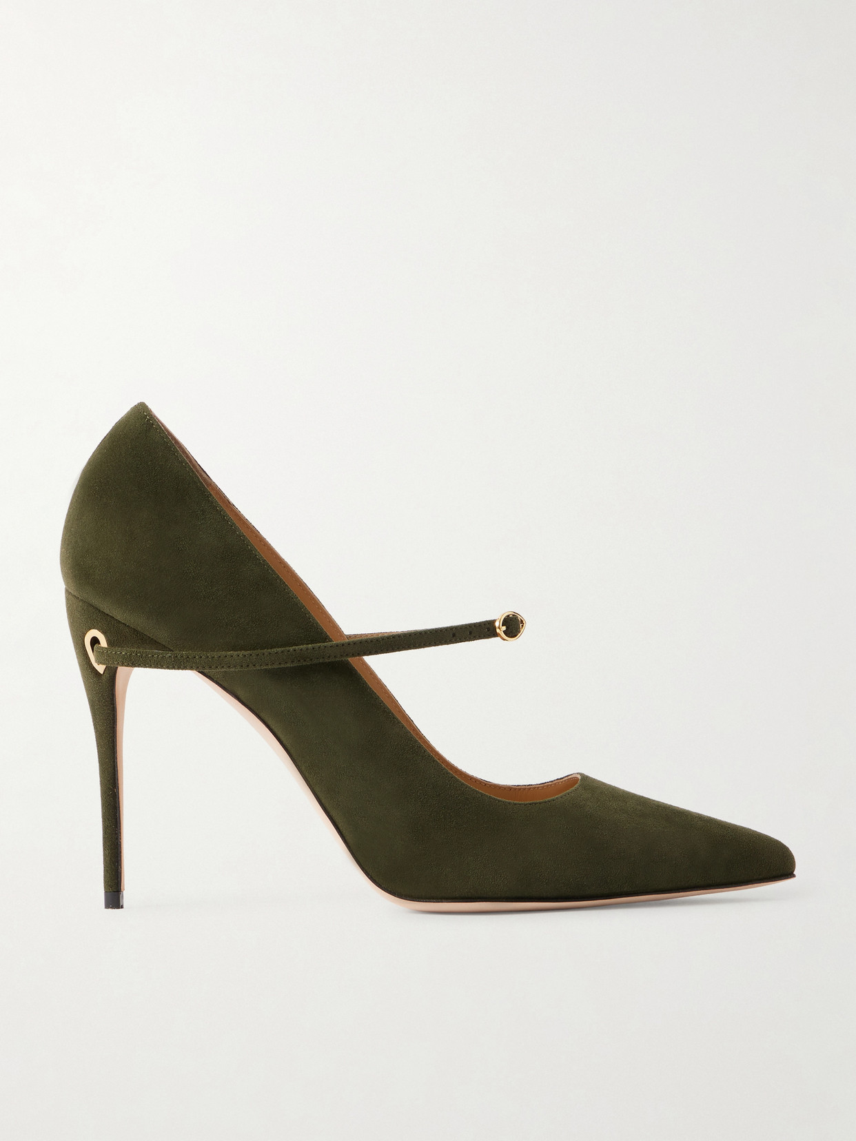 Lorenzo 105 Suede Pumps - Green