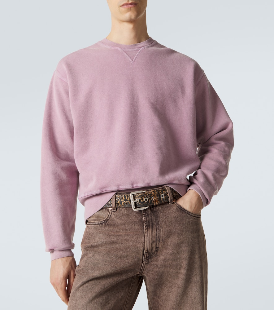Base cotton fleece sweatshirt