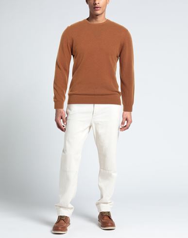 Man Sweater Brown Size L Wool, Nylon