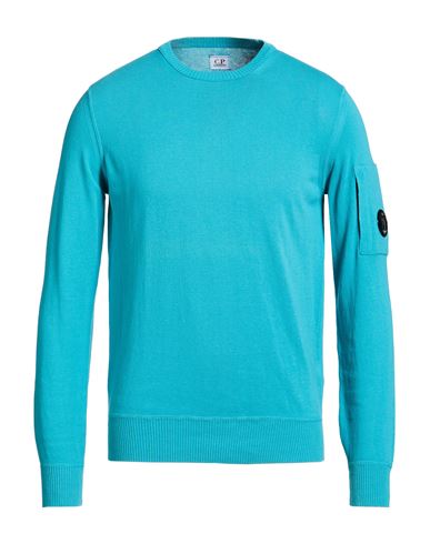 C. p. Company Man Sweater Turquoise Size 34 Cotton