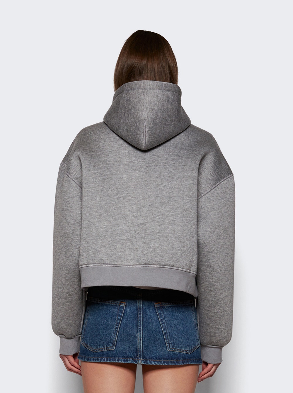 Scuba-jersey hoodie - Grey