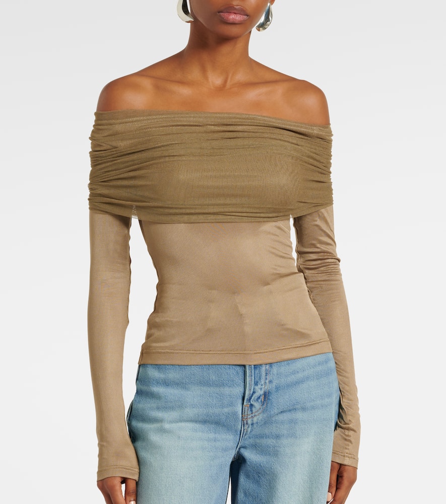 Sonora Veiled ruched top