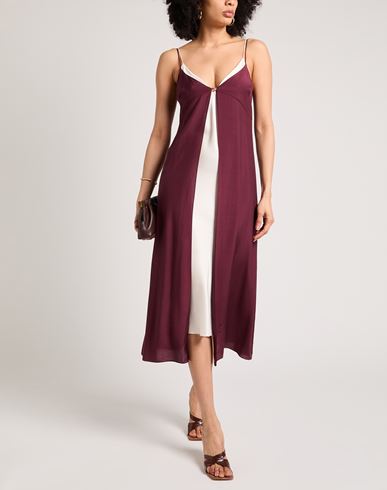 Patrizia Pepe Woman Top Burgundy Size 4 Viscose
