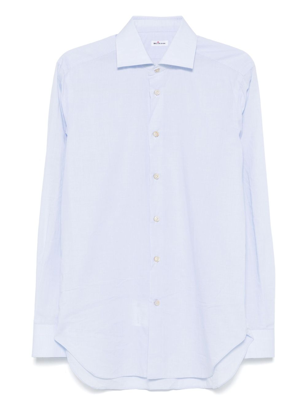 Kiton cutaway-collar shirt - Blue