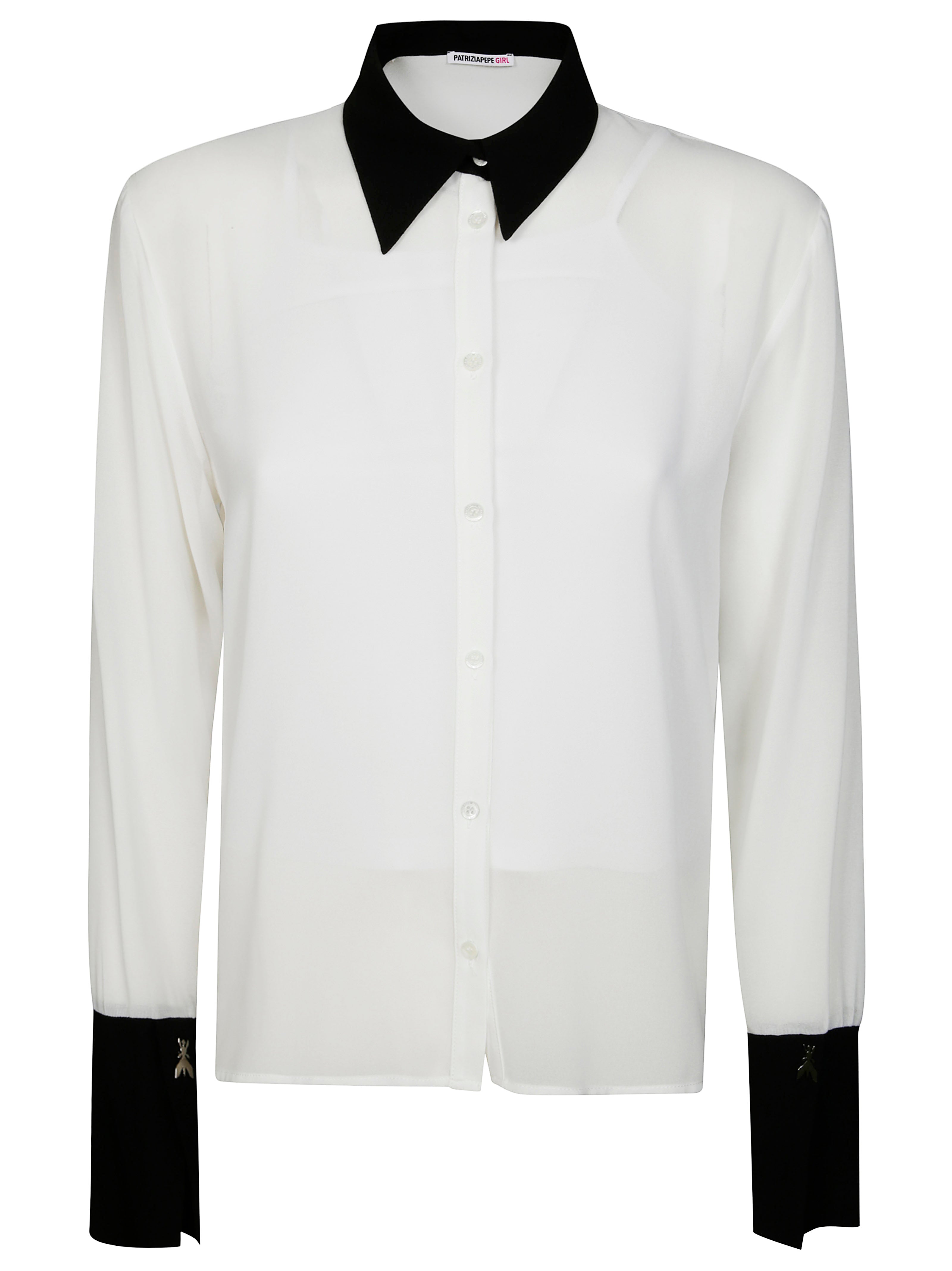Mini Chic Contrast-Collar Shirt