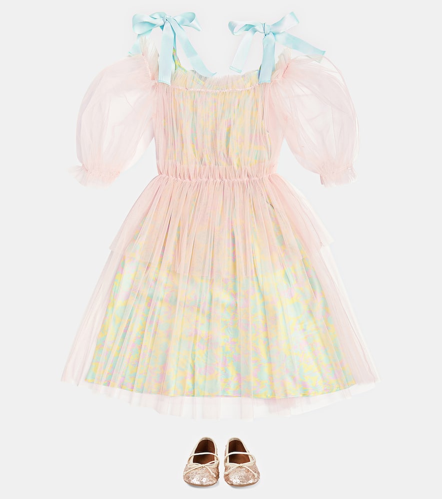 Lotus tulle dress with slip