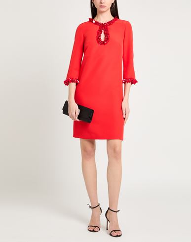 P. a.r. o.s. h. Woman Mini dress Red Size XS Polyester, Elastane, PVC