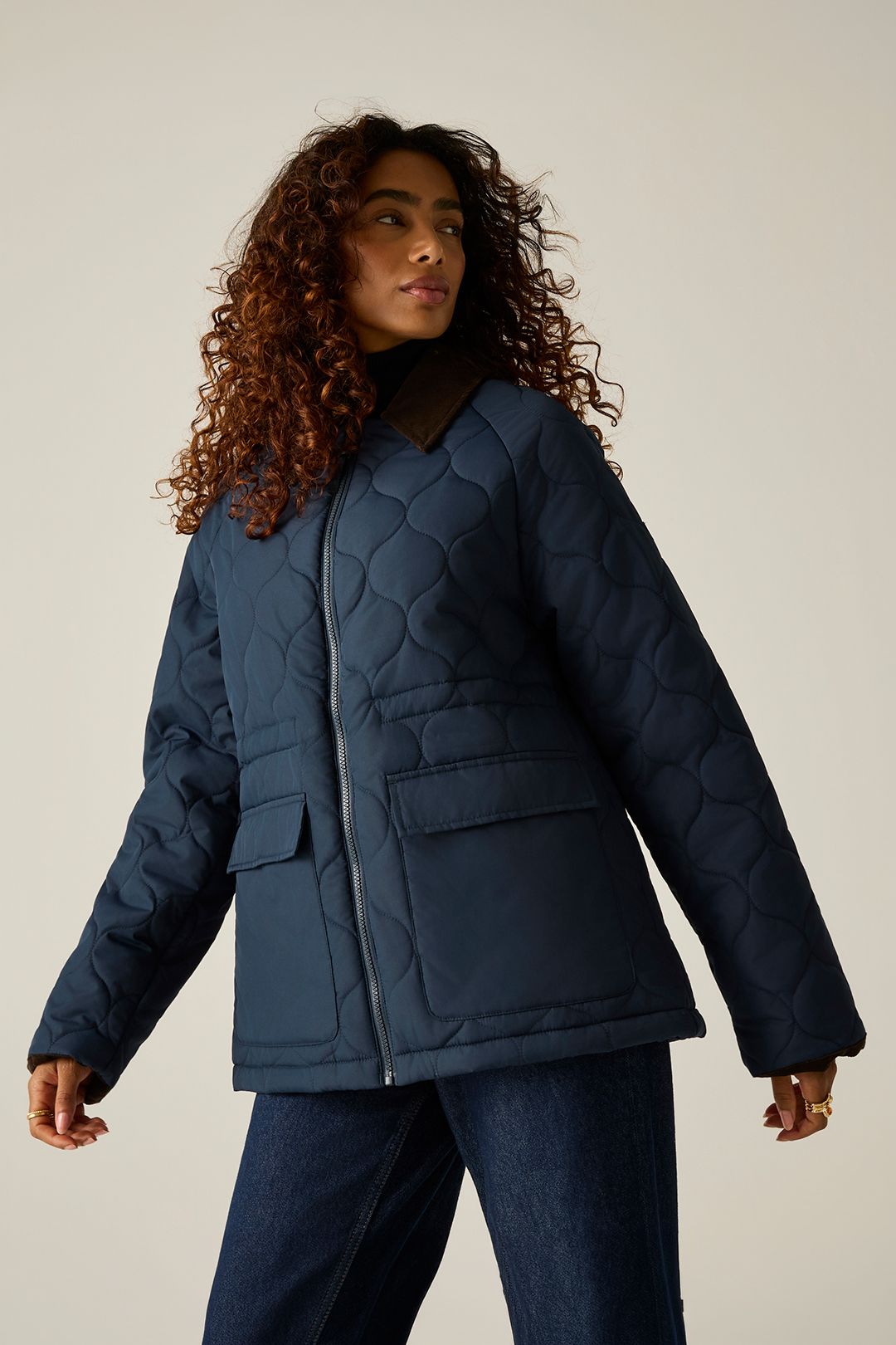 Regatta Women's Onion Quilted Amira Jacket in Navy