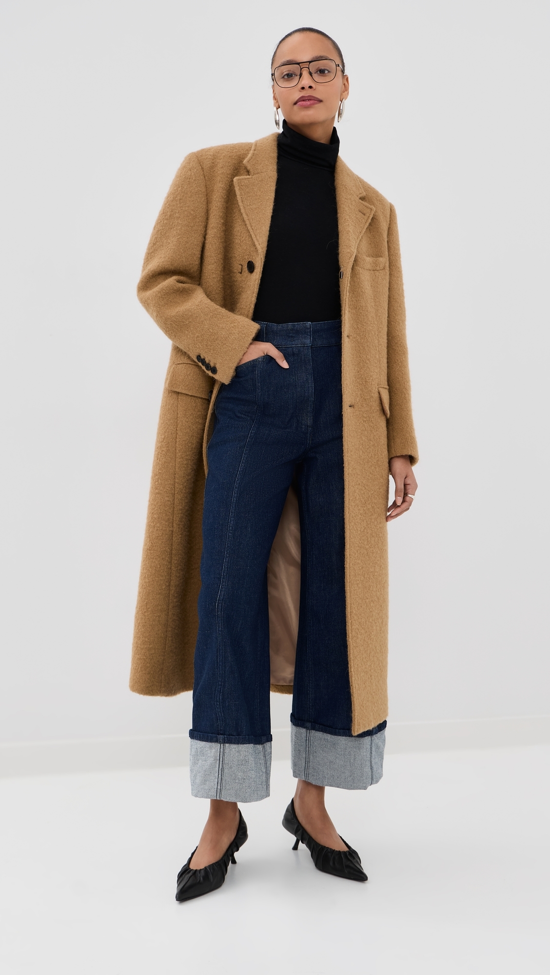 Denim Cuff Pants Rinsed