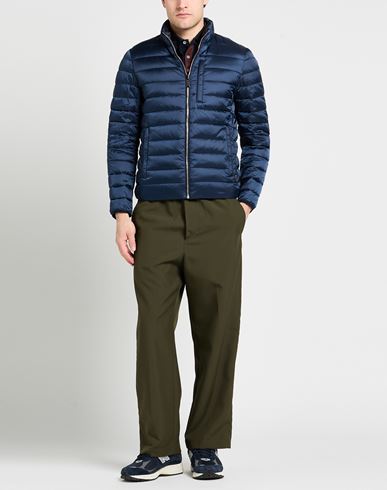 Man Puffer Blue Size 38 Polyamide