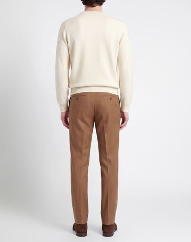 Man Sweater Cream Size XXL Wool, Polyamide