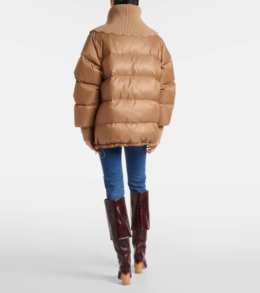 Chloé Oversized quilted down jacket