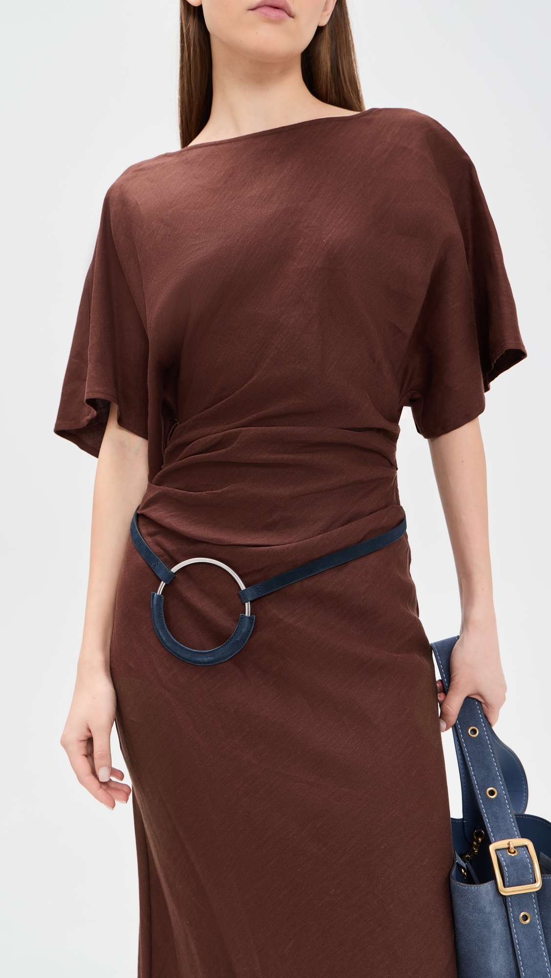 Low Hip Wrapped Landlord Belt Dark Indigo L