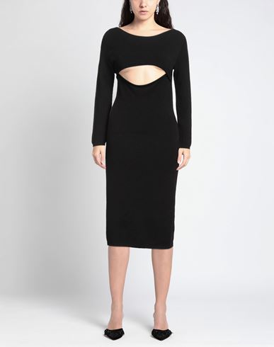 Woman Midi dress Black Size ONESIZE Viscose, Polyester, Polyamide